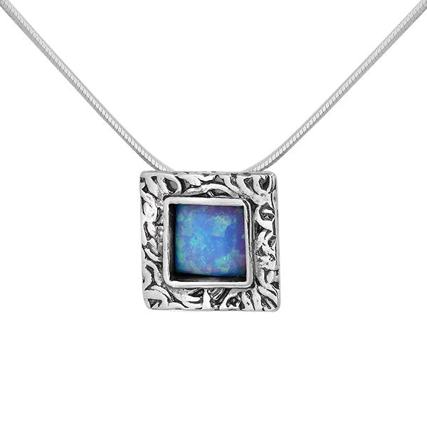 Silver necklace with Opal 01N1441OP
