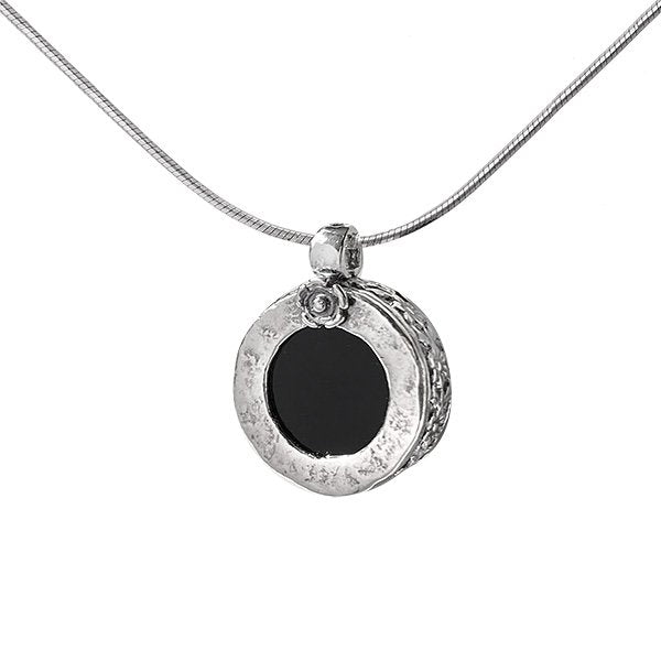 Silberkette mit Onyx 01N1821ON