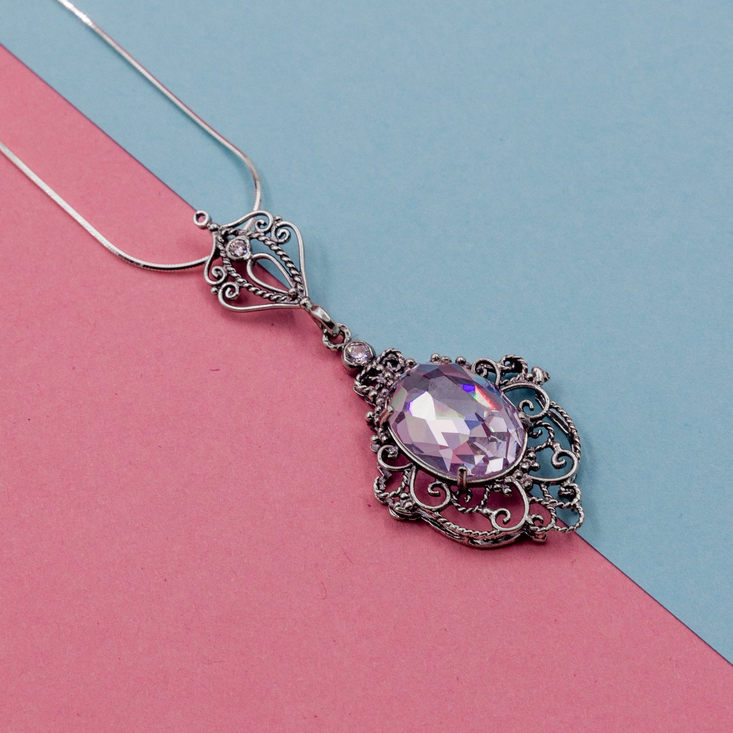 Collier en argent avec Zircon MVN1060CZ