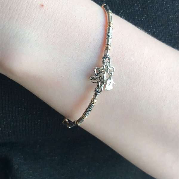 Bracelet en argent avec goldfilled 01B211GF