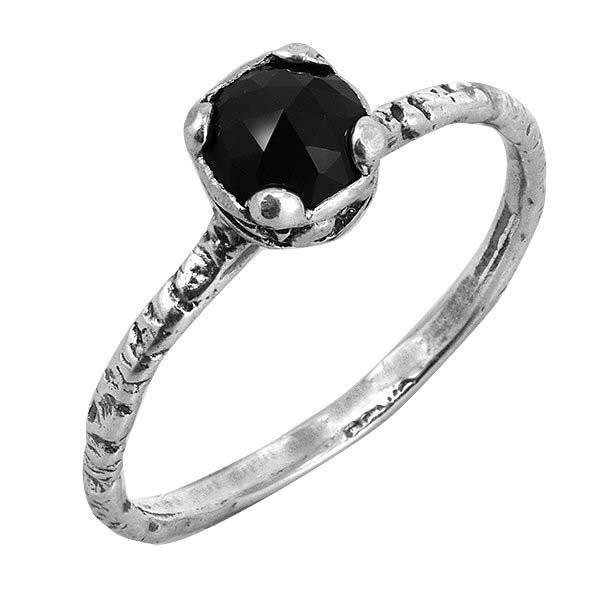 Bague en argent avec onyx MVR1569ON