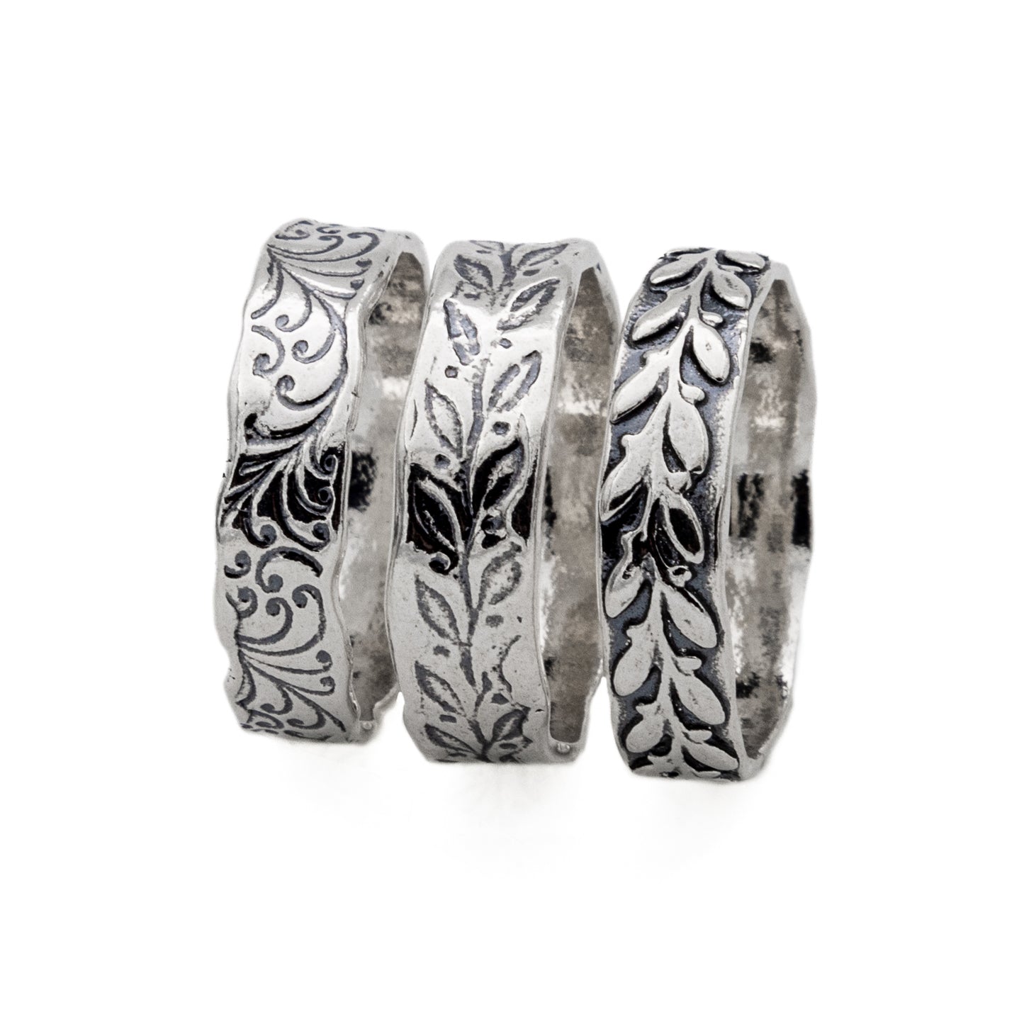 Set mit 3 Silberringen 01R1480
