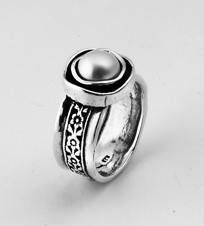 Silberring mit Perle 01R451PL