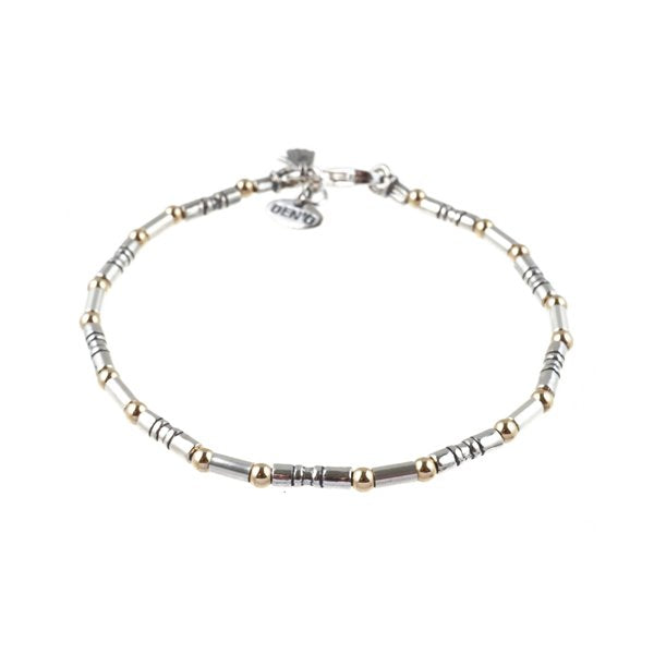 Silbernes Armband mit vergoldetem 01B208GF