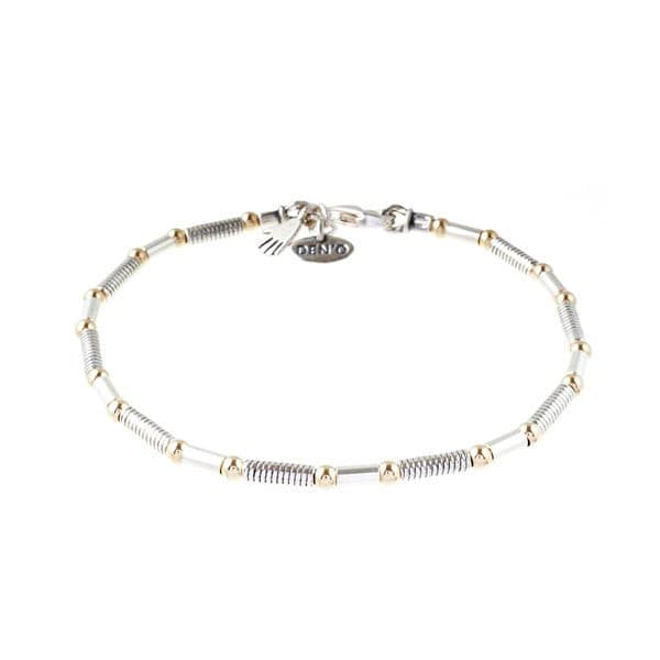 Silbernes Armband mit vergoldetem 01B209GF