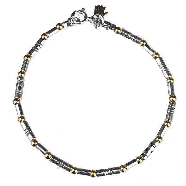 Bracelet en argent avec goldfilled 01B211GF