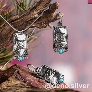 Silberne Ohrringe mit Opal 01E058OP