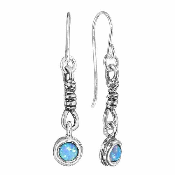 Silberne Ohrringe mit Opal 01E2127OP
