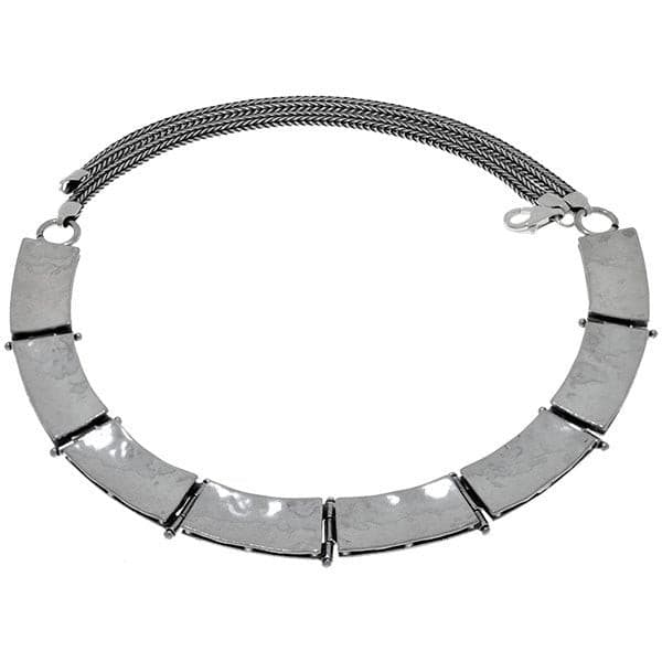 Серебряное колье 01N033