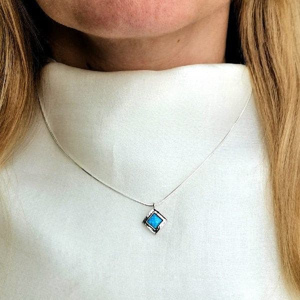 Silberkette mit Opal 01N1021OP