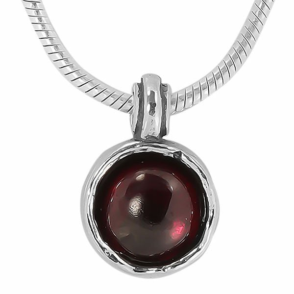 Silberkette mit Granat 01N4185GR