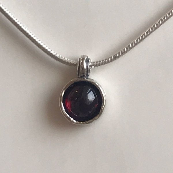 Silberkette mit Granat 01N4185GR