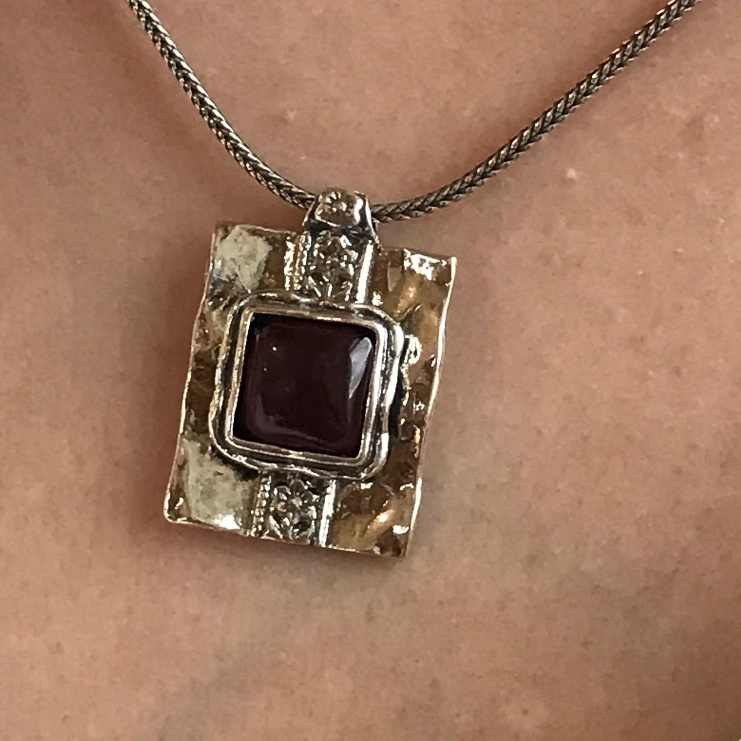 Silberkette mit Granat 01N696GR