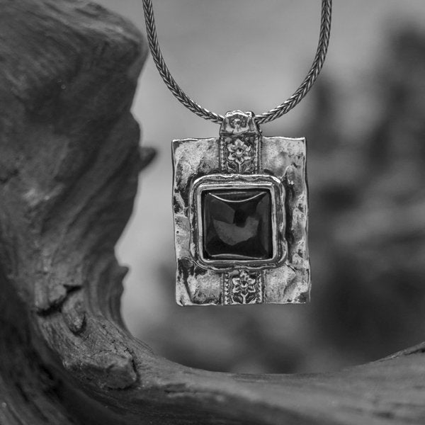 Silberkette mit Onyx 01N696ON