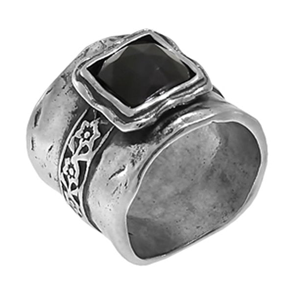 Silberring mit Onyx 01R438ON
