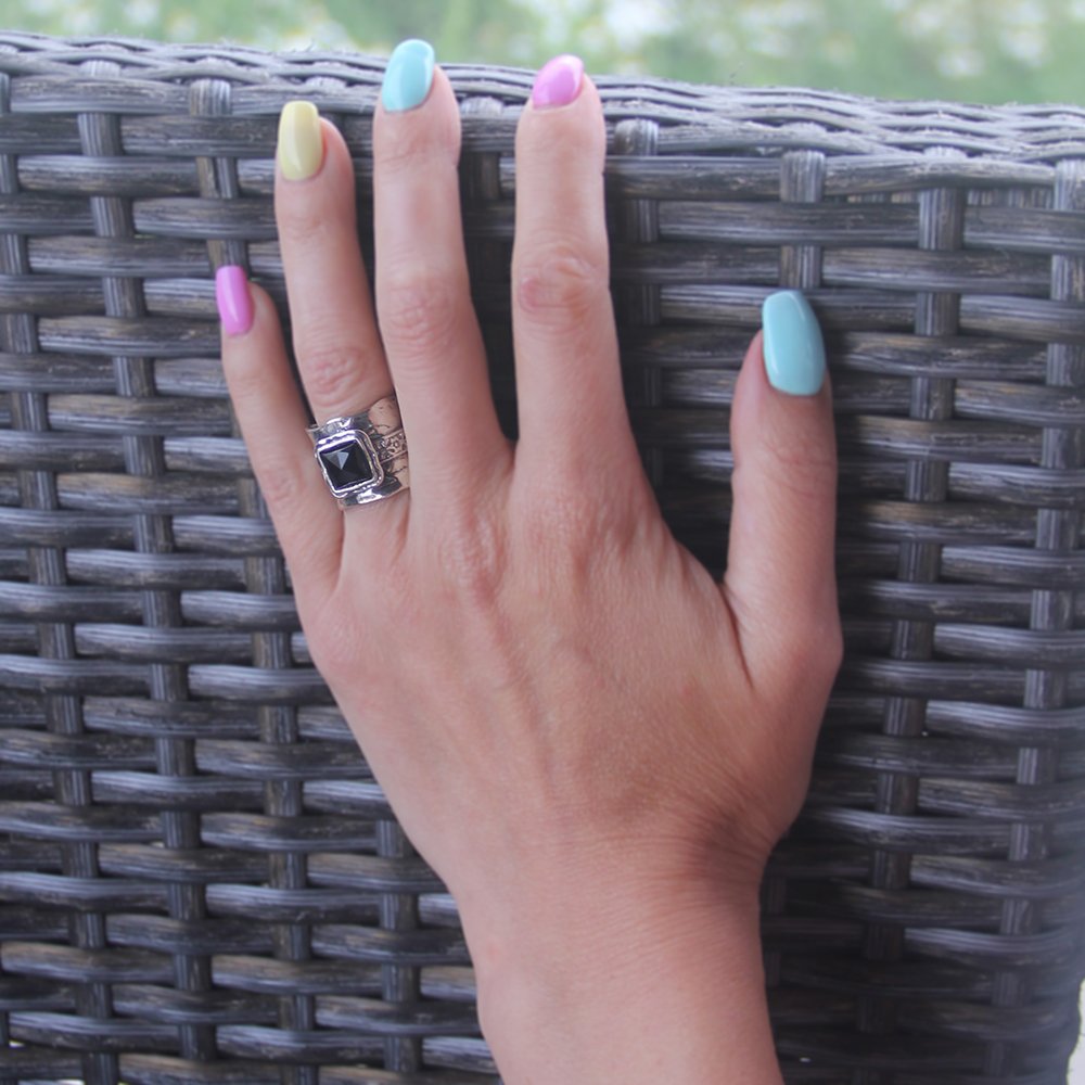 Silberring mit Onyx 01R438ON