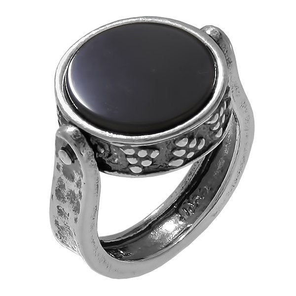 Silberring mit Onyx und Perlmutt 01R465ON