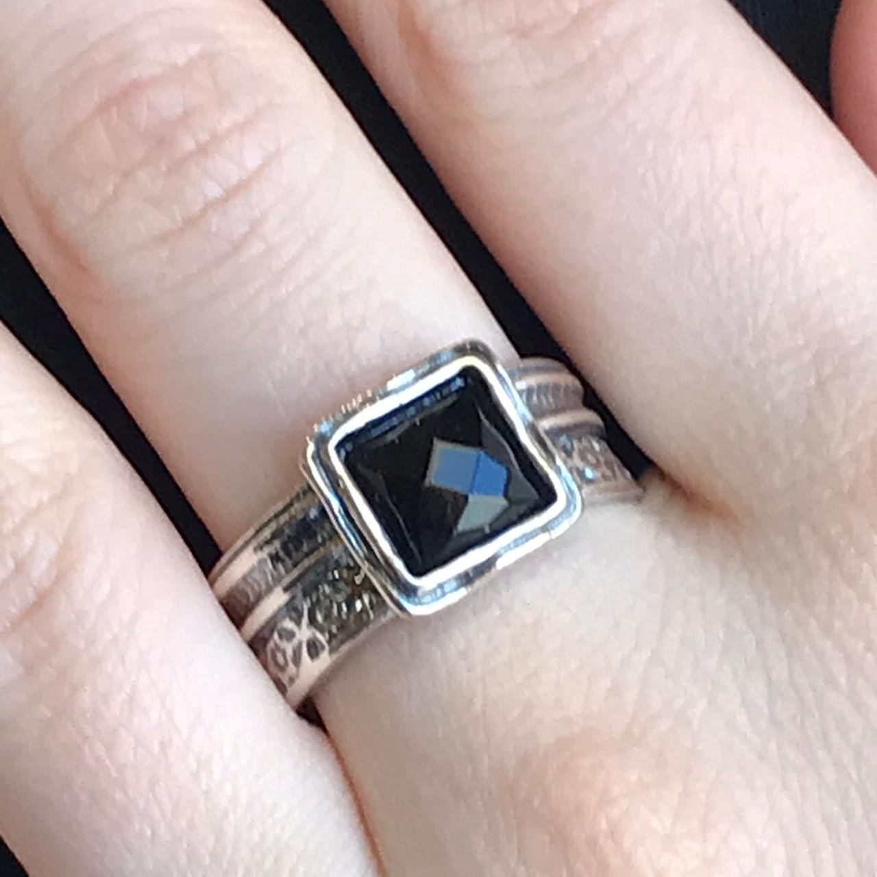 Silberring mit Onyx 01R485ON