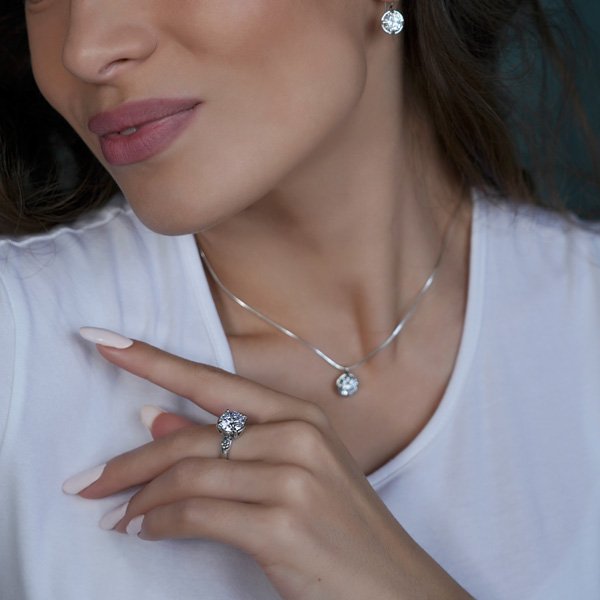 Silberring mit Zirkon 01R636CZ
