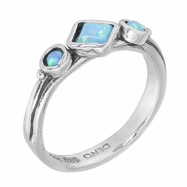 Серебряное кольцо с опалом 01R758OP
