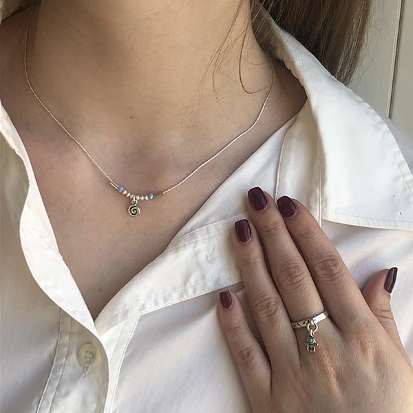 Silver ring with opal 01R813OP
