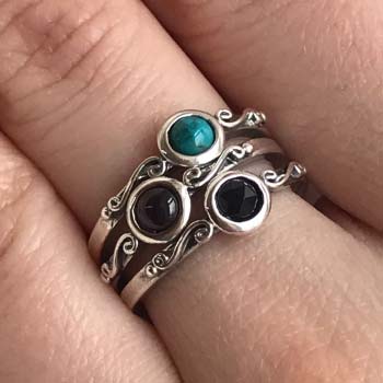 Silberring mit Granat MVR1768GR