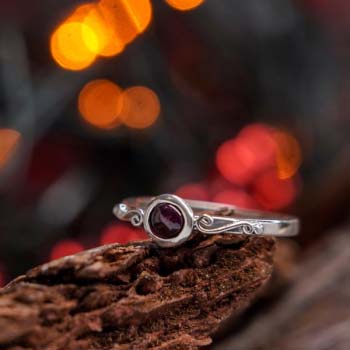 Silberring mit Granat MVR1768GR