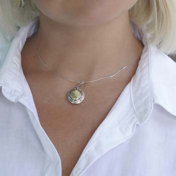Серебряное колье с золотом MVN1124G