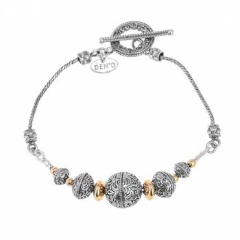 Silbernes Armband mit vergoldetem MVBh17
