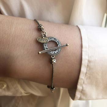 Silbernes Armband mit vergoldetem MVBh17