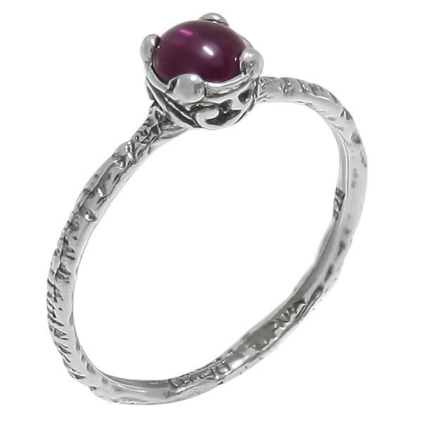 Silver ring with garnet MVR1569GR - Deno Silver