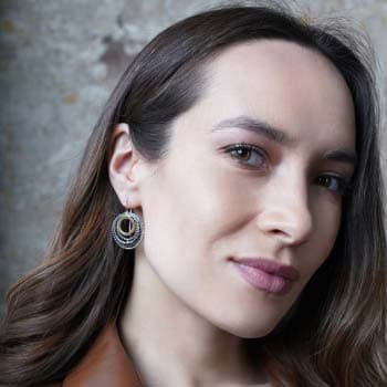 Boucles d'oreilles en argent et or MVE1118G