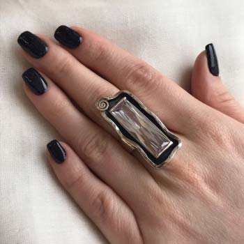 Silberring mit Zirkon MVR387CZ
