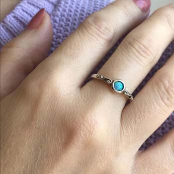 Silberring mit Opal MVR1768OP
