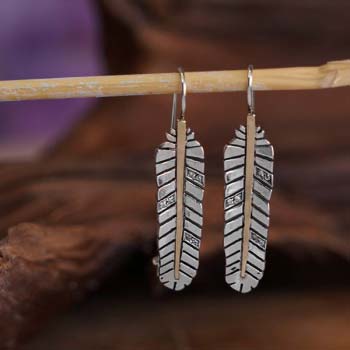 Silver earrings with zircon and gold MVE1616GCZ