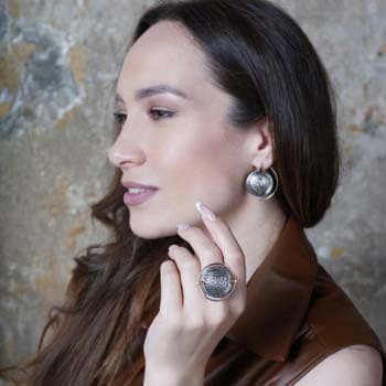 Серебряные серьги с золотом MVE1388/2G