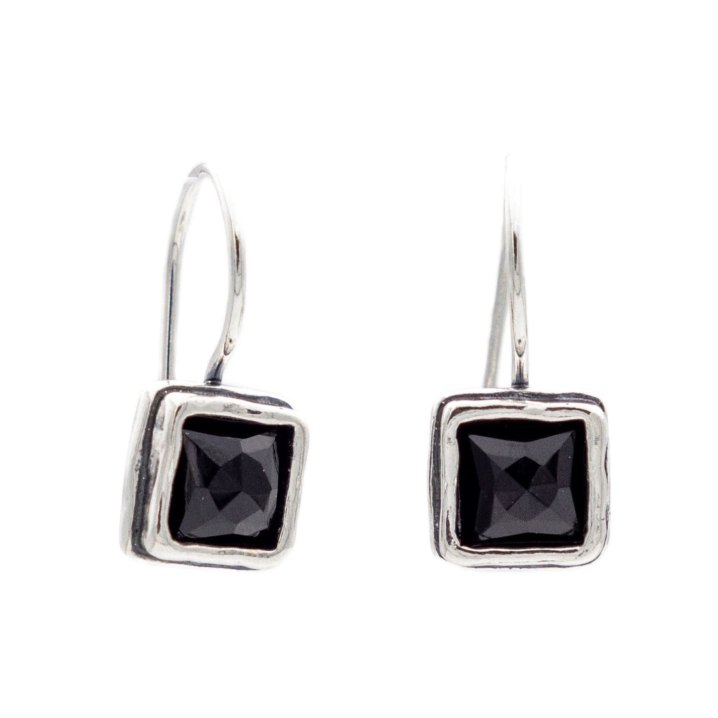 Silberne Ohrringe mit Onyx 01E454ON