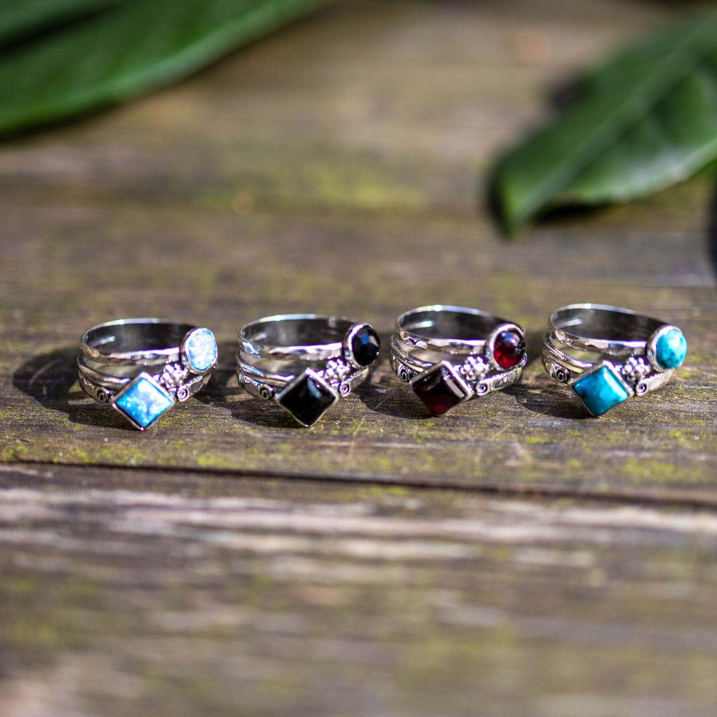 Bague en argent avec grenat MVR1028GR