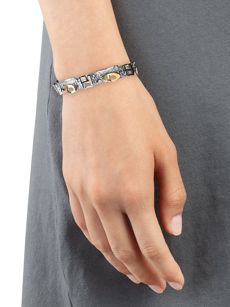 Silbernes Armband mit goldenem MVB578GCZ