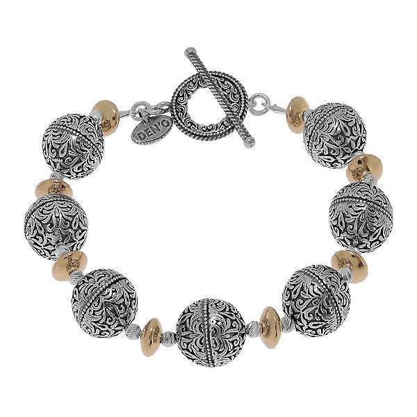 Silbernes Armband mit vergoldetem MVBh18