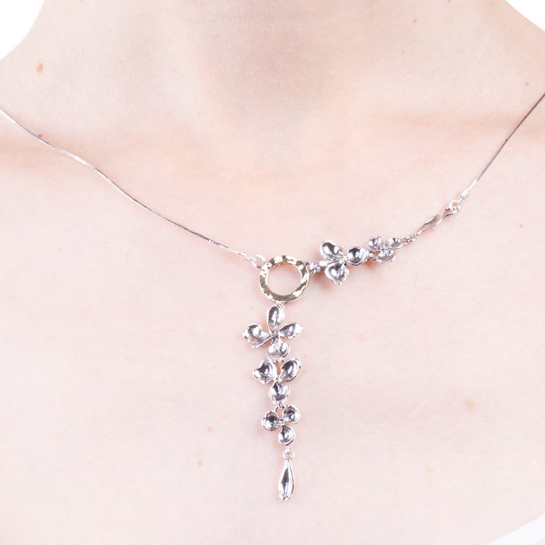 Серебряное колье с золотом MVN1631G