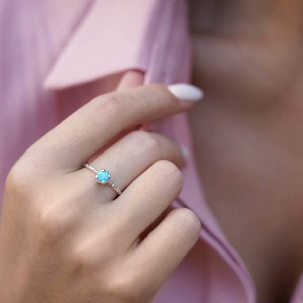 Silberring mit Opal MVR1569OP