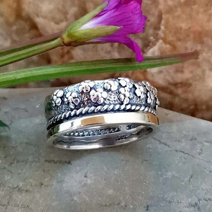 Bague en argent et or MVR1523G