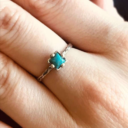 Silver ring with turquoise MVR1510TQ