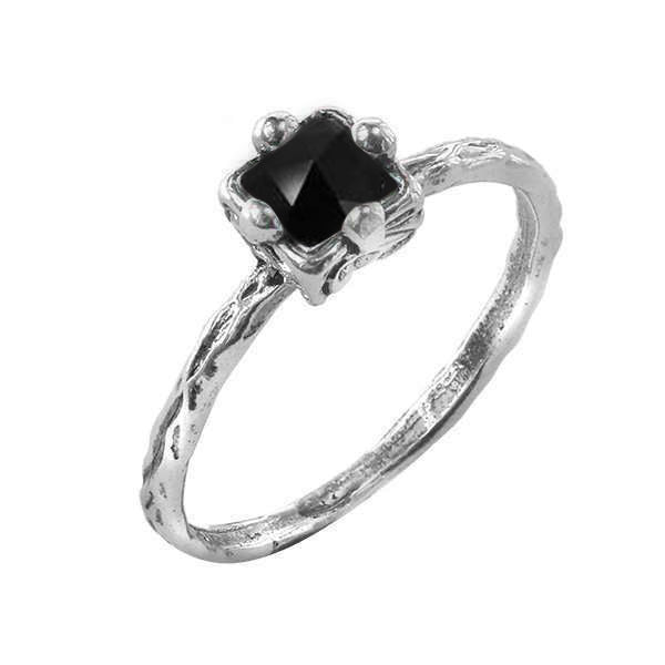 Silver ring with onyx MVR1510ON