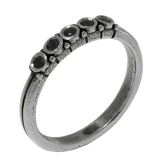 Silver ring with onyx MVR143610ON