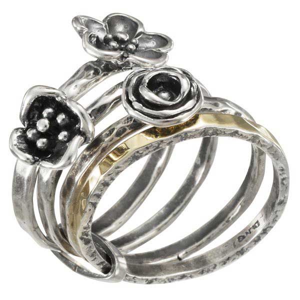 Bague en argent et or MVR1657G