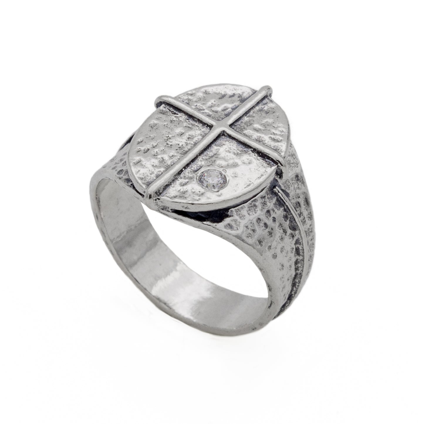 Bague en argent avec zircon 01R2625