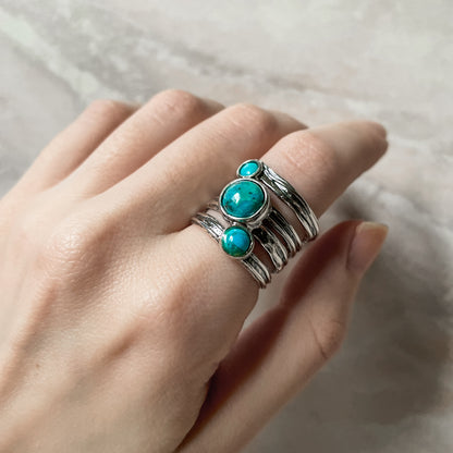 Silver Ring with Turquoise 01R346TQ