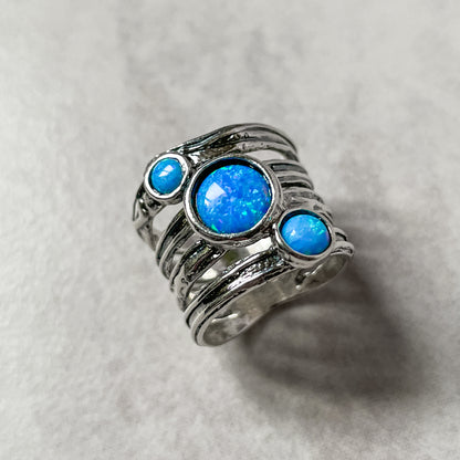 Silver Ring with Opal 01R346OP